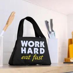 Termotaška Lunch bag Work hard, eat fast